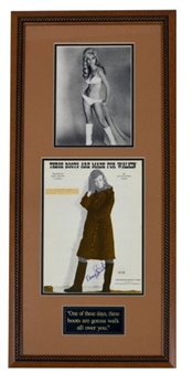 Nancy Sinatra Signed "These Boots are Made for Walking" Framed Photo